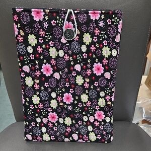 Crafty & Posh Corduroy Floral Print Book/Tablet Sleeve